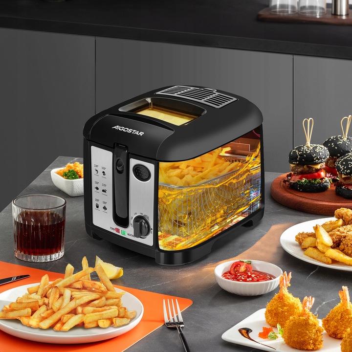 FRYTKOWNICA FRYTOWNICA MOCNA 2,5L ŁATWE SZYBKIE SMAŻENIE FRYTEK