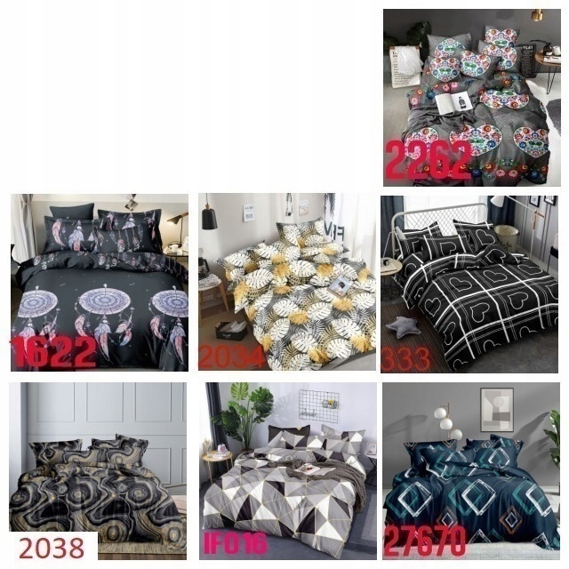 Pościel 160x200 Komplet Pościeli Zestaw +2x Poszewka 70x80 Dużo Wzorów