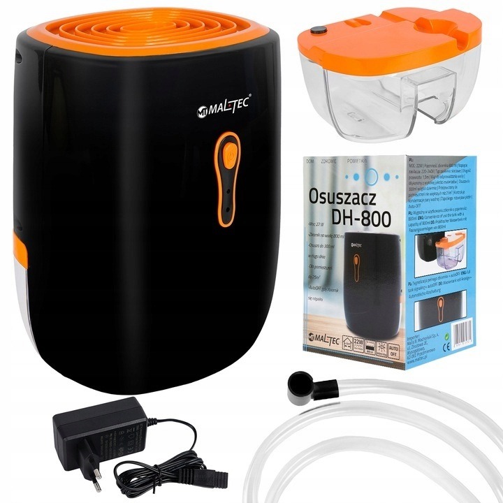 OSUSZACZ POWIETRZA POCHŁANIACZ WILGOCI CICHY WYDAJNY MALTEC 0,8L