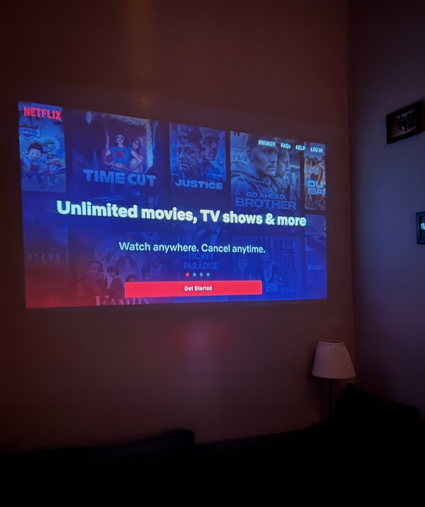 Rzutnik Projektor WiFi Pilot Android TV 130 cali 4K FULL HD HY300 PRO LED