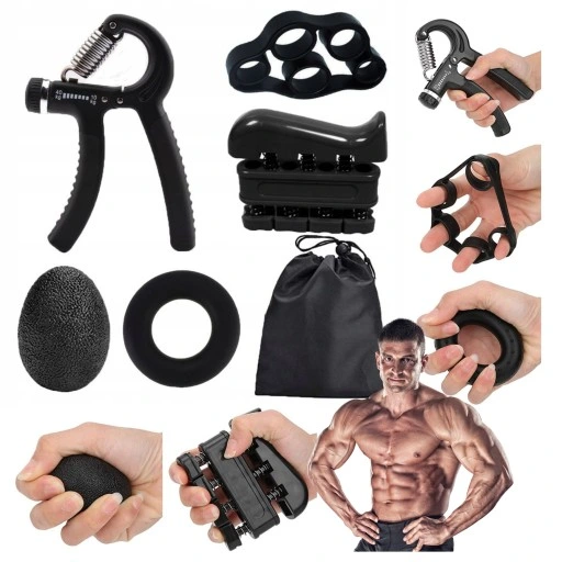 Ściskacz dłoni Ściskacze Ściski DUŻY ZESTAW 6 el.