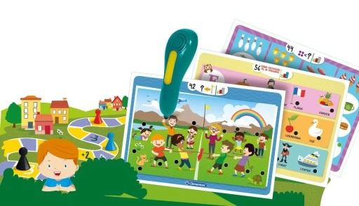 CLEMENTONI MÓWIĄCE PIÓRO ŚWIECI 1000 PYTAŃ + GRA