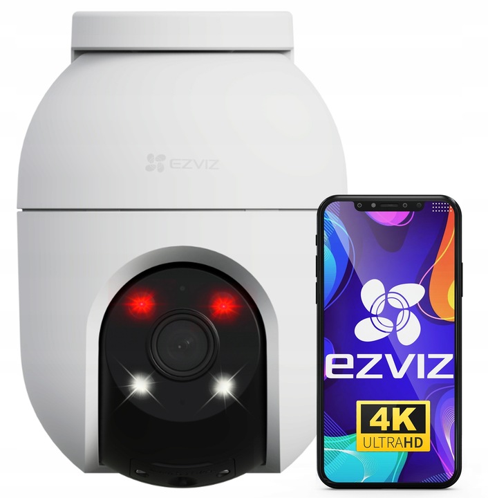Kamera WiFi EZVIZ 8MPX C8c 4K Obrotowa Zewnętrzna Detekcja AI Śledzenie