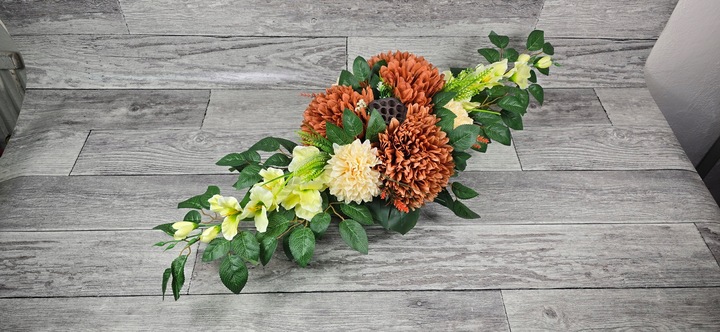 KOMPLET STROIK NA CMENTARZ BUKIET GRÓB KOMPOZYCJA NAGROBNA WSZYSTKICH ŚWIĘT