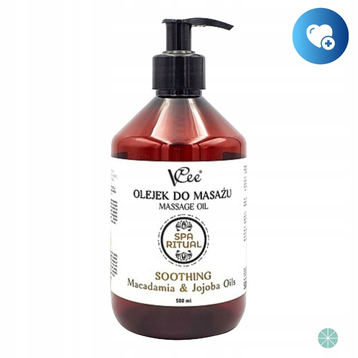 OLEJEK DO MASAŻU MAKADAMIA I OLEJ JOJOBA VCEE NATURALNY 500 ML