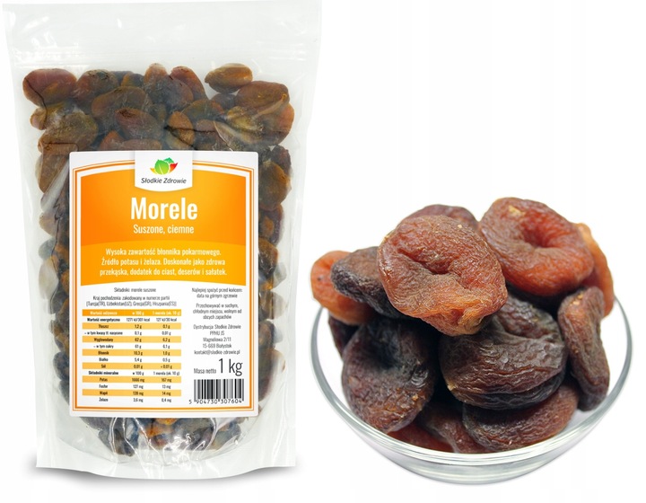 MORELE SUSZONE 1kg NATURALNE CIEMNE niesiarkowane