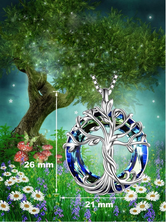 Naszyjnik Srebrny Srebro 925 Łańcuszek z Zawieszką Na Prezent Dla Kobiety