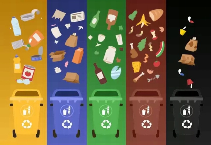 Kosz na śmieci 240L Pojemnik na ODPADY ZMIESZANE kontener Czarny ATEST PZH