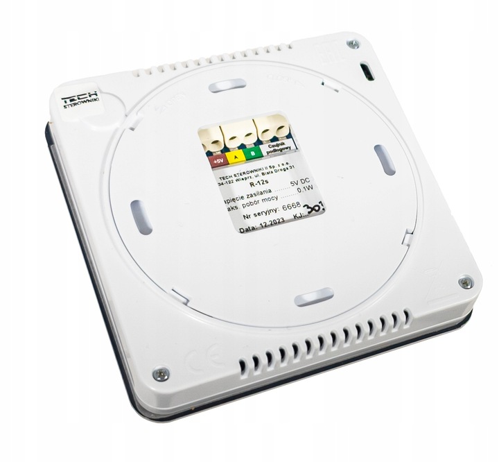 STEROWNIK REGULATOR TERMOSTAT POKOJOWY BIAŁY R-12S DO LISTWY L-X