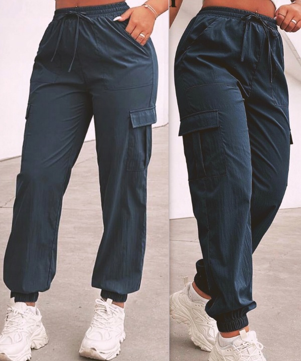 SPODNIE BOJÓWKI JOGGERY CARGO DRESY SCIĄGACZE KOLORY L/XL