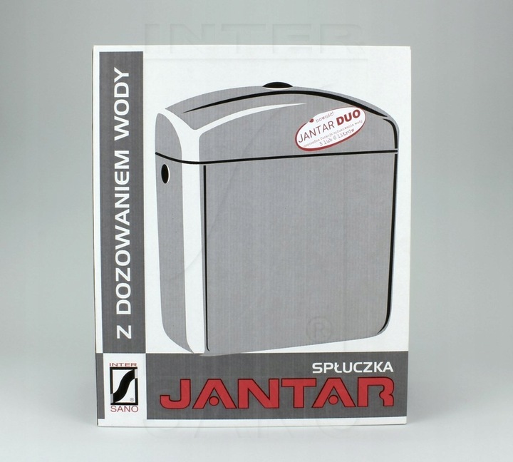 Spłuczka do WC JANTAR DUO dolnopłuk 3/6l zestaw