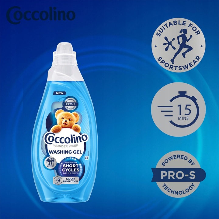 Coccolino Wonder Wash Odor Protection Żel do prania 37 prań 1480ml