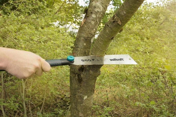 WOLFCRAFT Piła japońska do drewna listw 240mm dwustronna precyzyjna