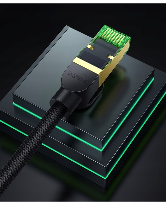 KABEL SIECIOWY SZYBKI RJ45 CAT.8 40GBPS 3M MOCNY PRZEWÓD INTERNETOWY