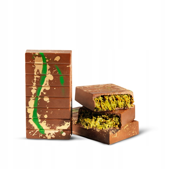 Czekolada Dubajska z Pistacjami Dubai Kadayif Oryginalna Viral PREZENT