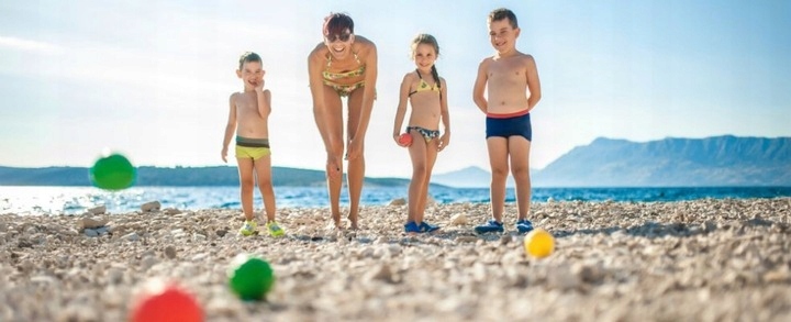 GRA towarzyska KULE BULE PETANQUE piknikowa ZESTAW 8 szt. kul