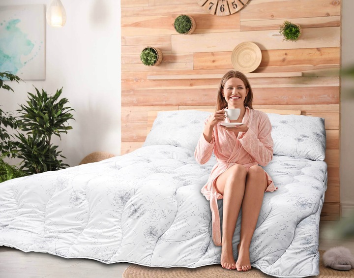 Kołdra CAŁOROCZNA 160x200 + 2xPoduszki 70x80 Ciepła Antyalergiczna z