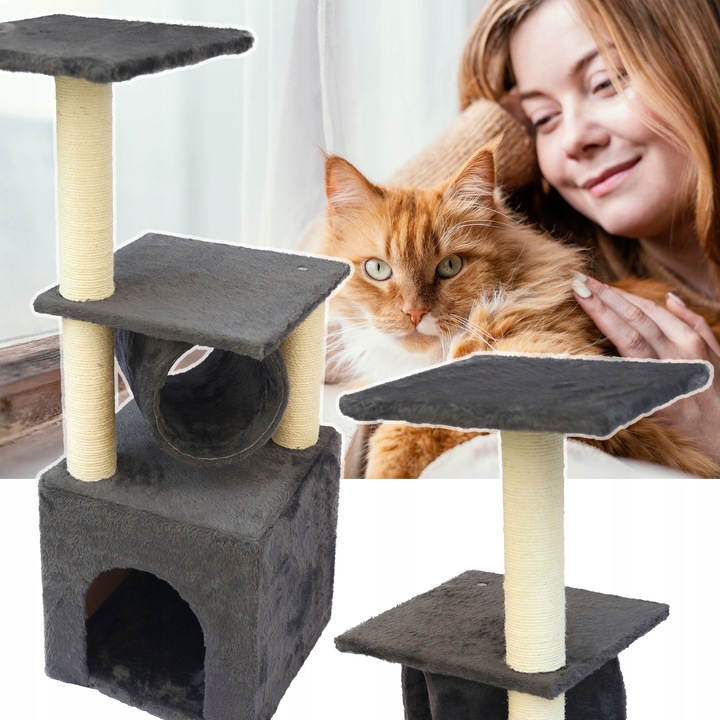 DRAPAK DLA KOTA WIEŻA LEGOWISKO do leżenia DOMEK Budka 4 Poziomy Tuba