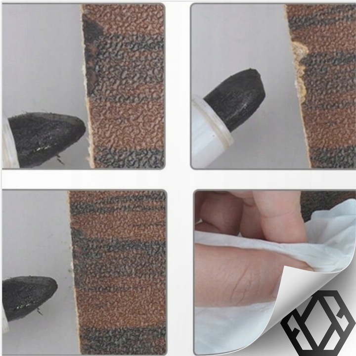 ZESTAW NAPRAWCZY MARKERY DO RYS NAPRAWY PANELI MEBLI DRZWI + WOSK