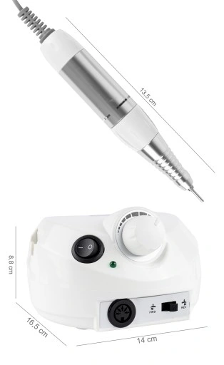 FREZARKA DO PAZNOKCI MANICURE PEDICURE PROFESJONALNA 65W ZESTAW FREZÓW