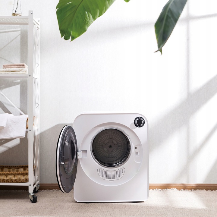 Suszarka bębnowa do ubrań mała 5 programów wsad 3kg 830W GreenBlue