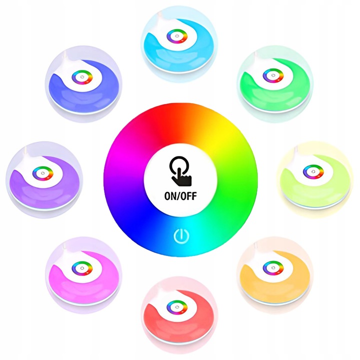 LAMPKA BIURKOWA LED NA BIURKO LAMPA 256 KOLORÓW RGB DO NAUKI DOTYKOWA