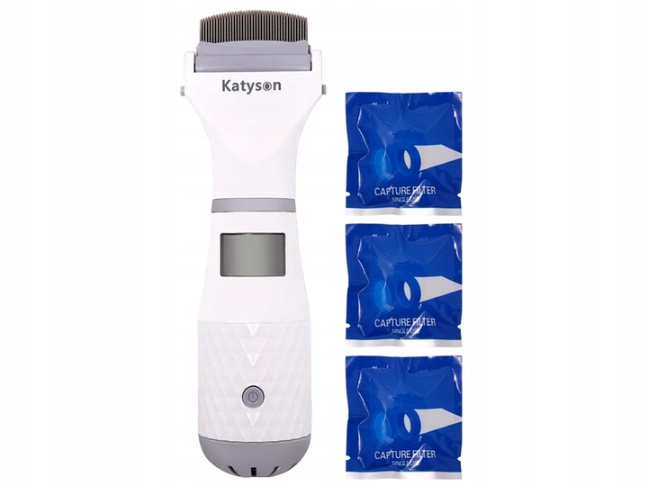 GRZEBIEŃ NA WSZY GNIDY USUWA PCHŁY ELEKTRYCZNY FILTR ODKURZACZ TERMINATOR