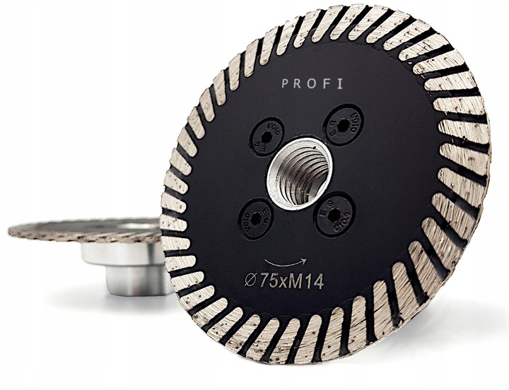 TARCZA DIAMENTOWA DO PODCINANIA GRESU PŁYTEK 75 mm PROFI XBLACK