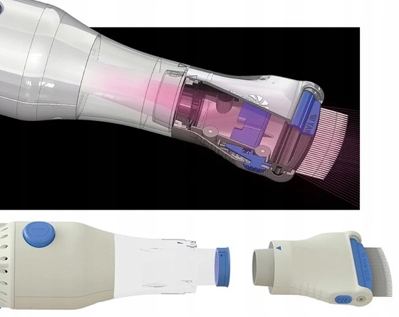 GRZEBIEŃ NA WSZY GNIDY USUWA PCHŁY ELEKTRYCZNY FILTR ODKURZACZ TERMINATOR