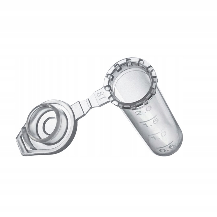 Mikroprobówka wirówkowa PP probówka 2,0 ml z zatyczką i podziałką 100