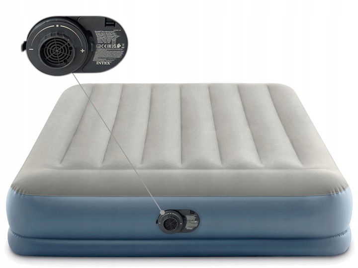 MATERAC DMUCHANY WELUROWY Z POMPKĄ INTEX 64118