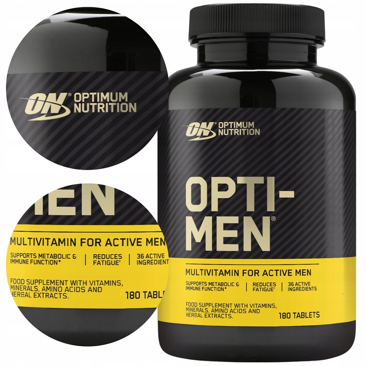 OPTIMUM OPTI MEN 180t MOCNE WITAMINY TESTOSTERON