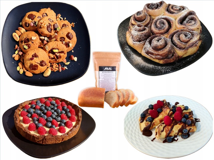 CHLEB KETO PIZZA KEBAB Mieszanka chlebowa MK GOLD BREAD MIX białkowa 600g