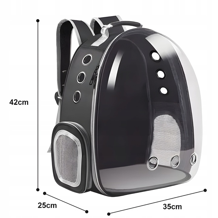 TRANSPORTER PLECAK TORBA PRZEZROCZYSTA DLA KOTA PSA ZWIERZĄT