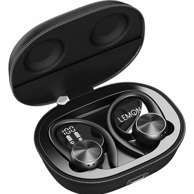 SPORTOWE SŁUCHAWKI BEZPRZEWODOWE BLUETOOTH DOUSZNE POWERBANK TWS LEMON