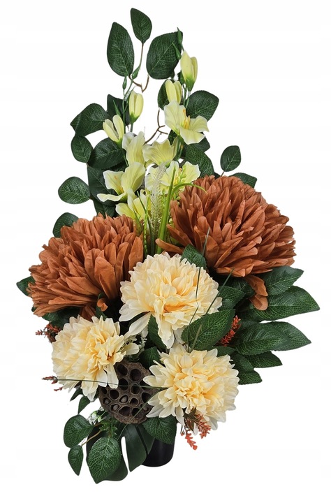 KOMPLET STROIK NA CMENTARZ BUKIET GRÓB KOMPOZYCJA NAGROBNA WSZYSTKICH ŚWIĘT