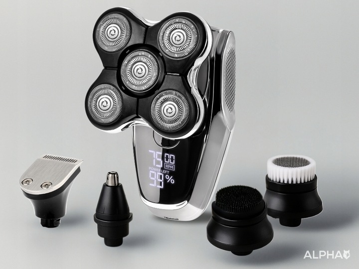 Golarka Maszynka do Golenia Brody, Włosów i Głowy - Trymer do Nosa