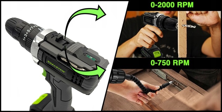 UDAROWA WIERTARKO WKRĘTARKA AKUMULATOROWA BITY NASADKI WALIZKA ZESTAW