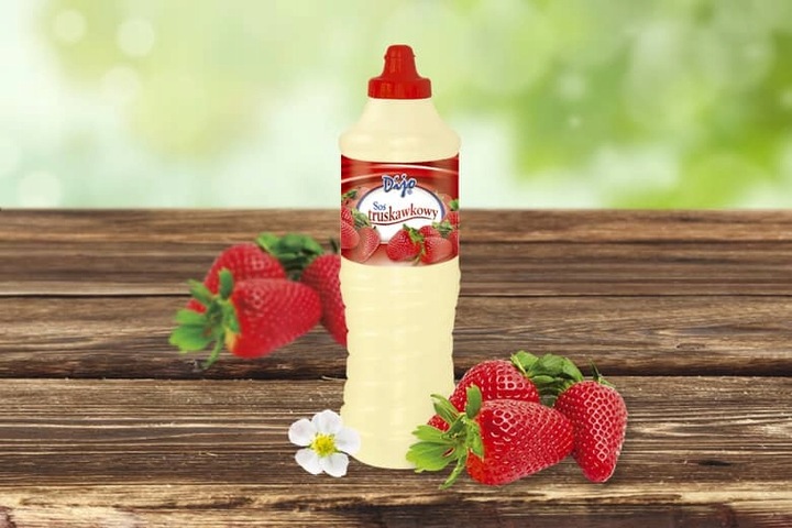Sos truskawkowy Dijo 1kg POLEWA NA LODY, GOFRY DESERY 21.02.2026