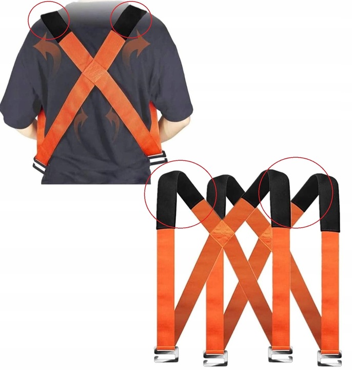 PASY DO NOSZENIA MEBLI TAŚMY TRANSPORTOWE PRZENOSZENIE NOWY MODEL 2