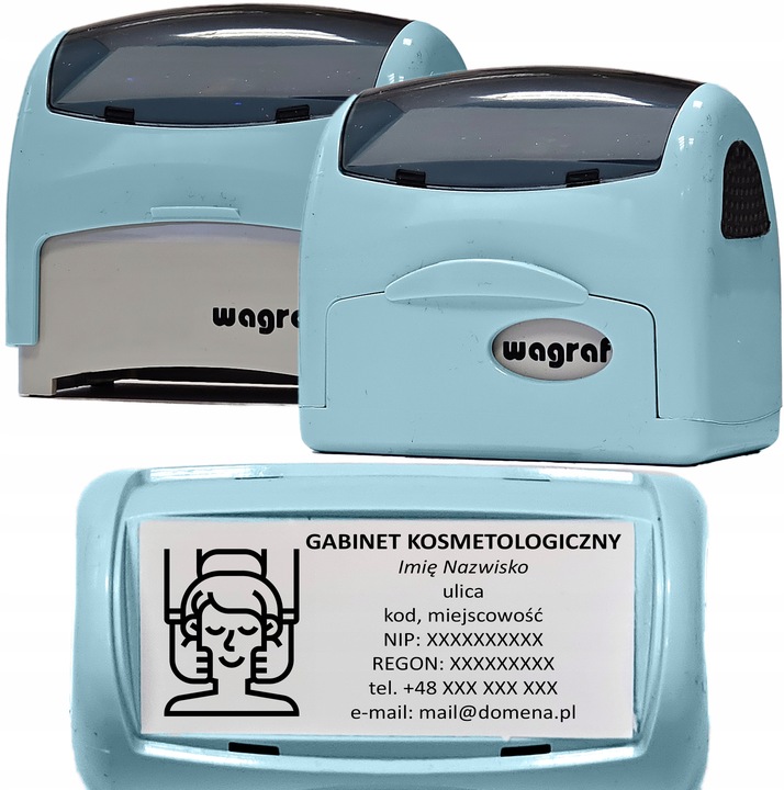 Wagraf A4 PIECZĄTKA do 8 wersów - 12 kolorów obudowy