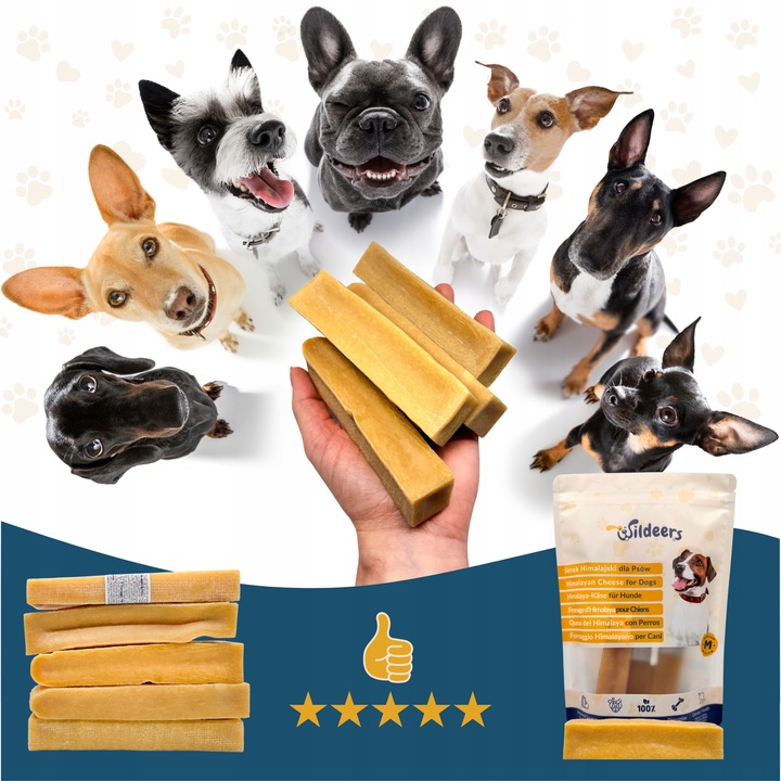 NATURALNY GRYZAK DLA PSA Z SERA HIMALAJSKIEGO SEREK M PRZEKĄSKA