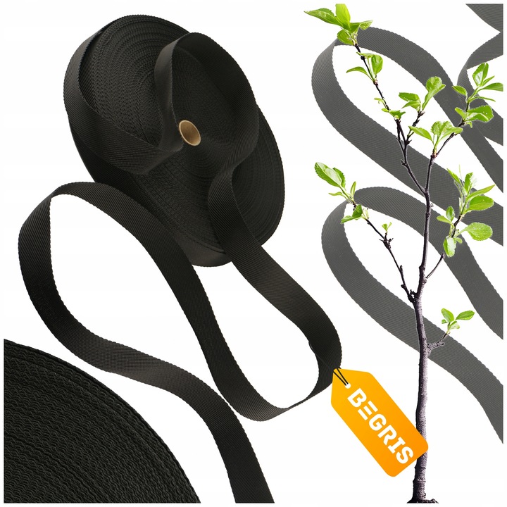 TAŚMA DO MOCOWANIA ROŚLIN DRZEW KRZEWÓW BARDZO MOCNA 32mm DŁUGA 50M