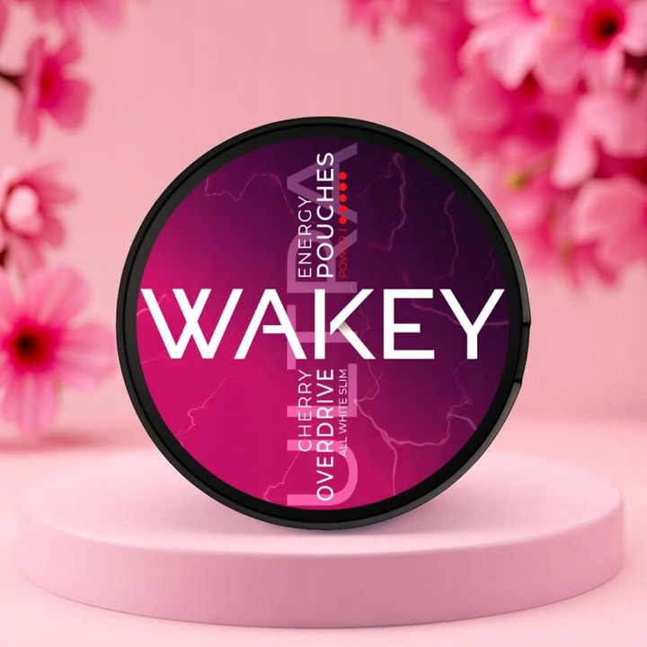 WAKEY Woreczki Kofeinowe Energetyczne Witaminowe 200mg Wiśniowe 20 szt