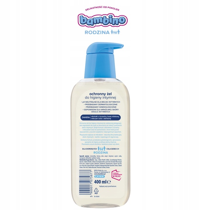 Żel do higieny intymnej BAMBINO RODZINA 3x400ml