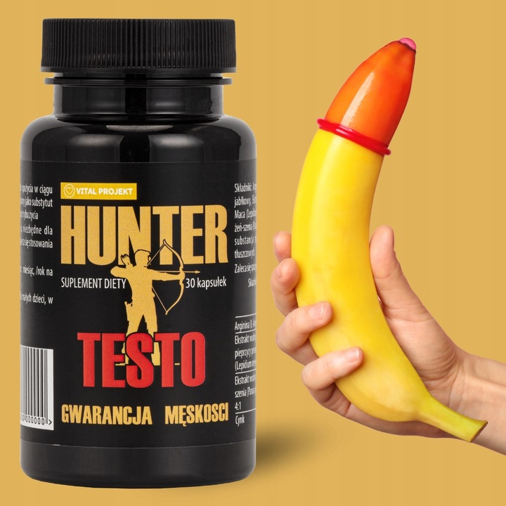 HUNTER TESTO TABLETKI NA POTENCJĘ EREKCJĘ LIBIDO POZIOM TESTOSTERONU WZWÓD