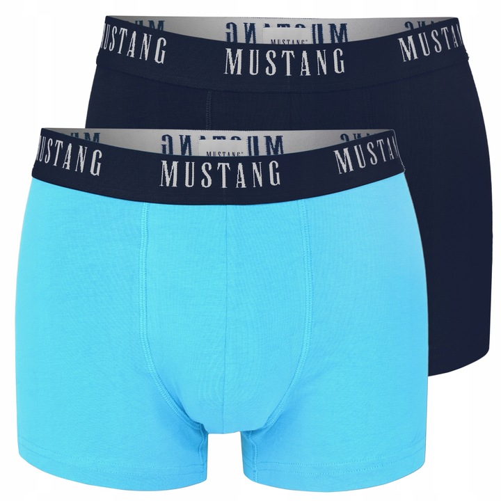 Mustang Bokserki Męskie 4 sztuki Zestaw Bawełna Logo Kolor Rozmiar L