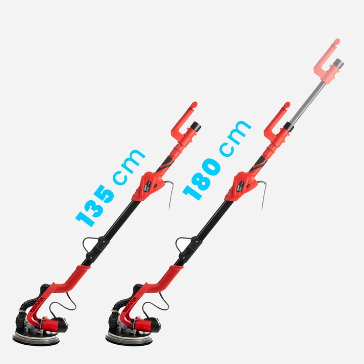 SZLIFIERKA DO GIPSU ŻYRAFA GŁADZI TYNKÓW LED Z ODSYSEM PAPIER WALIZKA