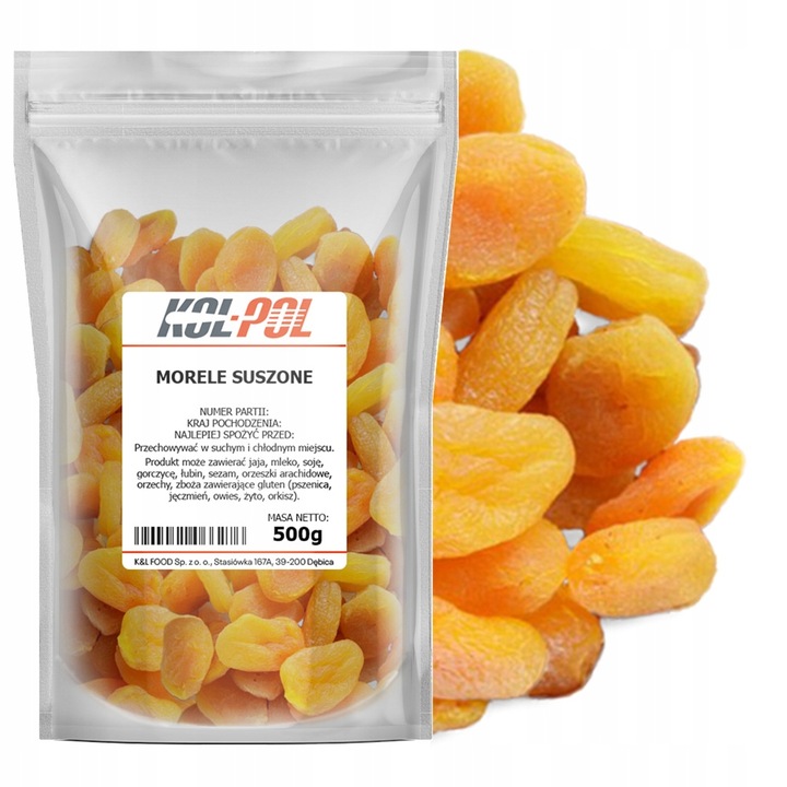 MORELE SUSZONE 500g Jasne naturalne słodkie świeże wysoka jakość Kol-Pol