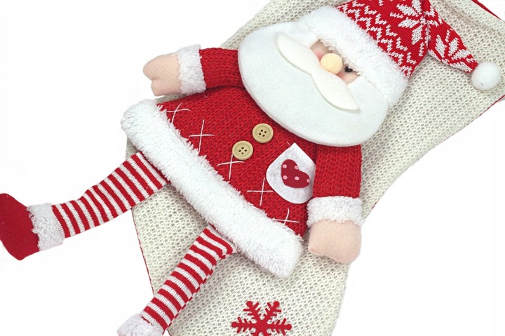 ZESTAW 2 x SKARPETA ŚWIĄTECZNA NA PREZENTY 3D XXL